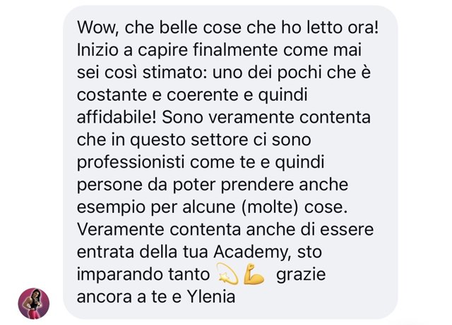 Messaggio di uno studente della Doc Academy