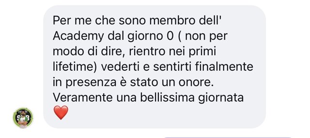 Messaggio di uno studente della Doc Academy